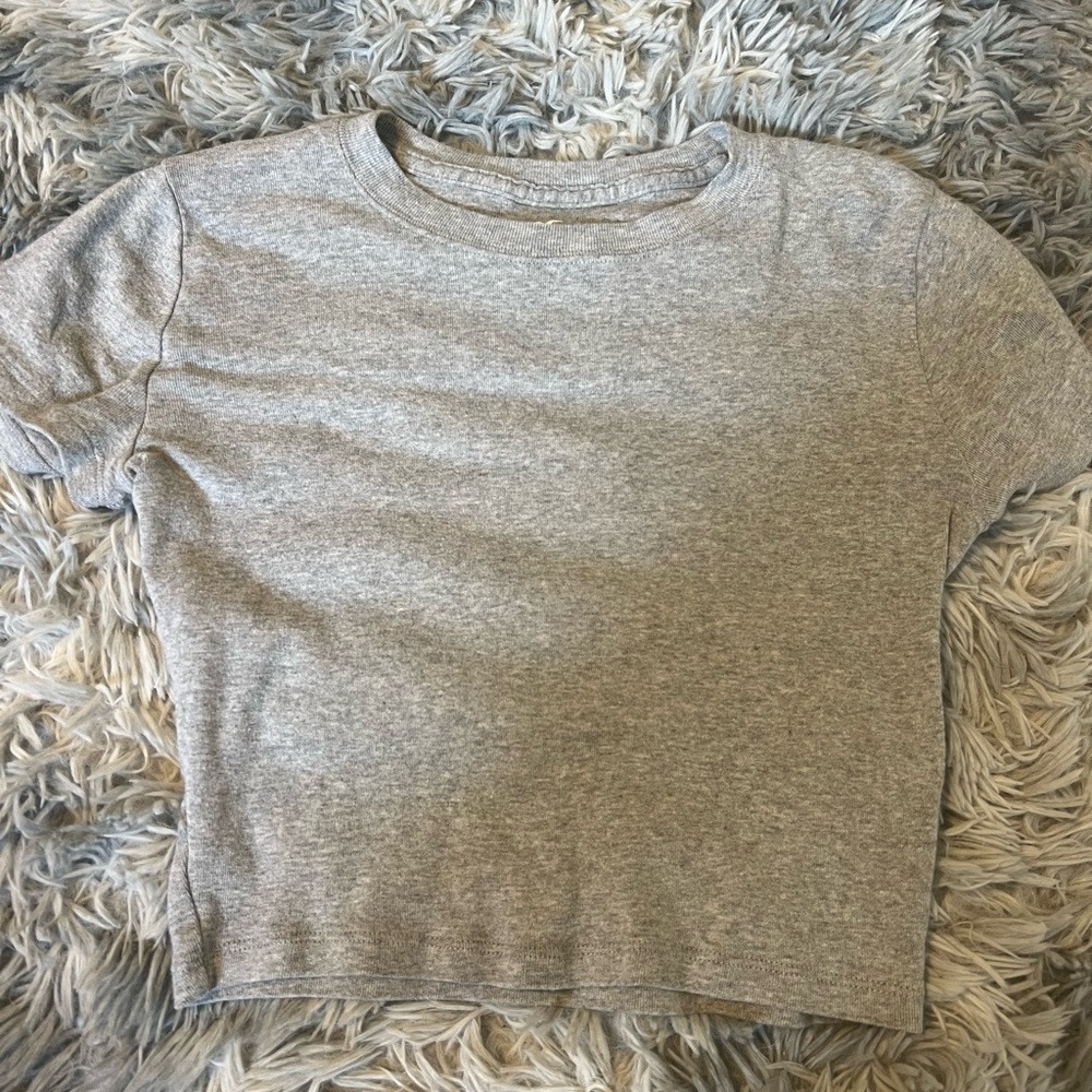 Hollister Heather Gray Baby Tee